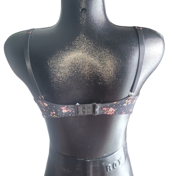 Marilyn Monroe Floral Black Bra 36C - Picture 3 of 4